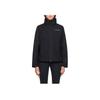 adidas Solid Color Logo Embroidered Hooded Waterproof Windbreaker Women Outerwear Black HN5460
