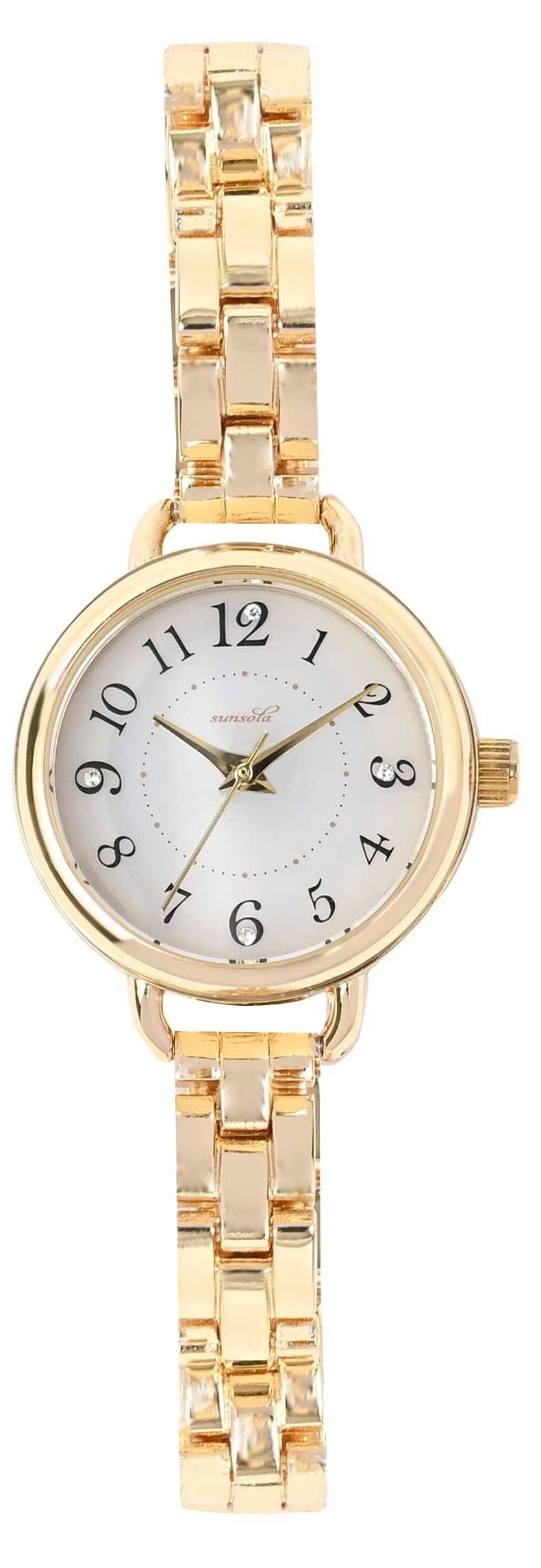 Fieldwork Analog Simple and Metal SO Watto Gold Women s Solar-Powered Watch, Easy-to-Read, Band, (FSC172-2) золотой