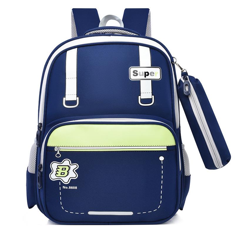School bag New primary school school bag Grades 1-3 Reduce the burden Large capacity school bag Leisure backpack