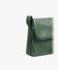 agnes b. Lambskin Shoulder Bag "Asya" Free Size Green