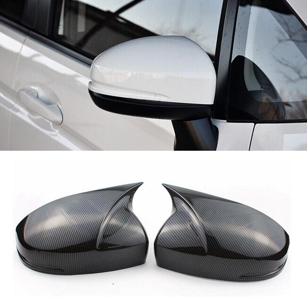 For Honda Fit Jazz Shuttle City 2014-2018 Car Rearview Side Mirror Cover Sticker Wing Cap Exterior Door Case Trim Carbon Fiber