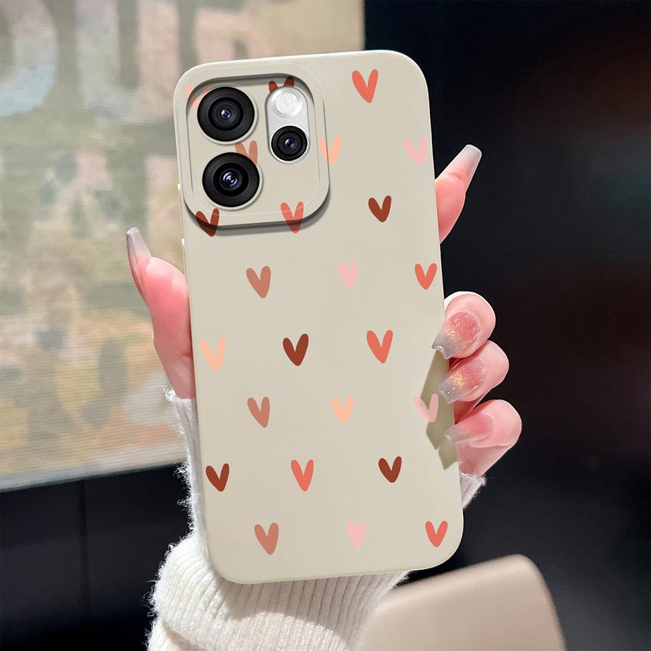 

For Oppo Reno15 F Pro Cases Pretty Sweet Girls Liquid Silicone Full Protective Bumper Cover For OppoReno15 15Pro Reno15F Fundas Oppo Reno15