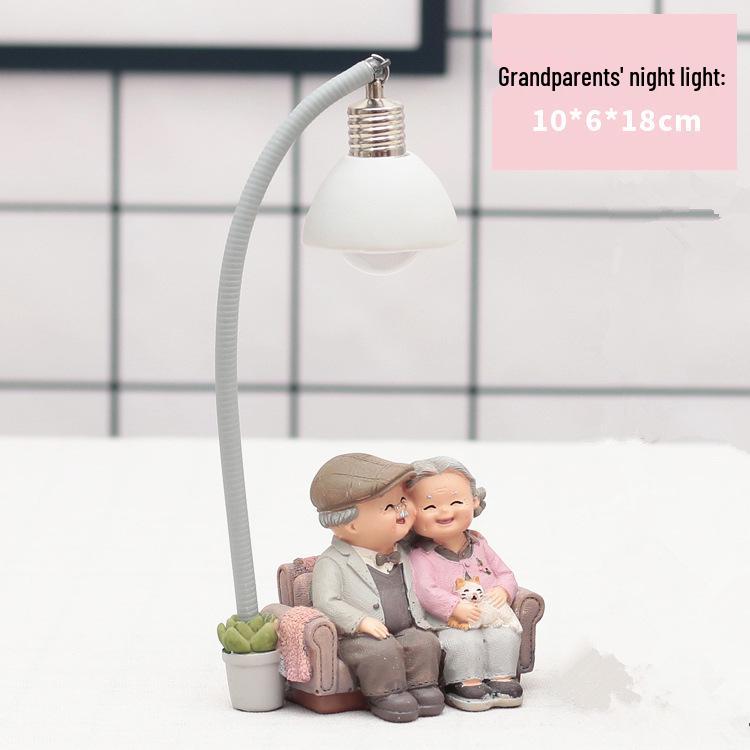 "Düğünler ve Hediyeler için Yaratıcı Japon Yaşlı Çift Ev Dekorasyonu - Model 935-1"