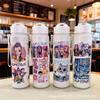 750 ml Wasserflasche Cartoon K-Pop Dämonenjäger Bedruckt Große Kapazität Trinkbecher Tragbar Outdoor-Sport Wasserbecher Kinder Geschenk