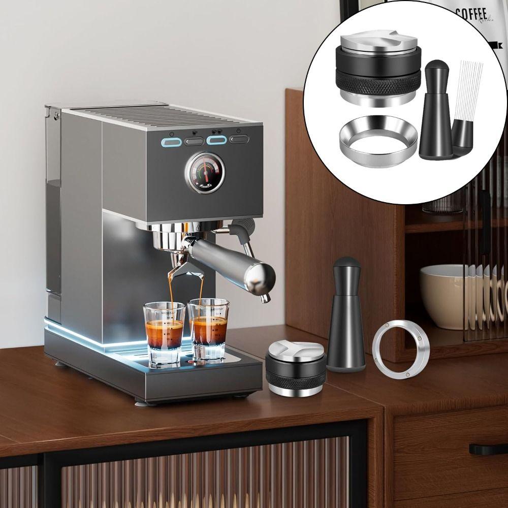 Sada Nerezový Kávový Distributor Dvouhlavý Espresso Příslušenství Kavárny