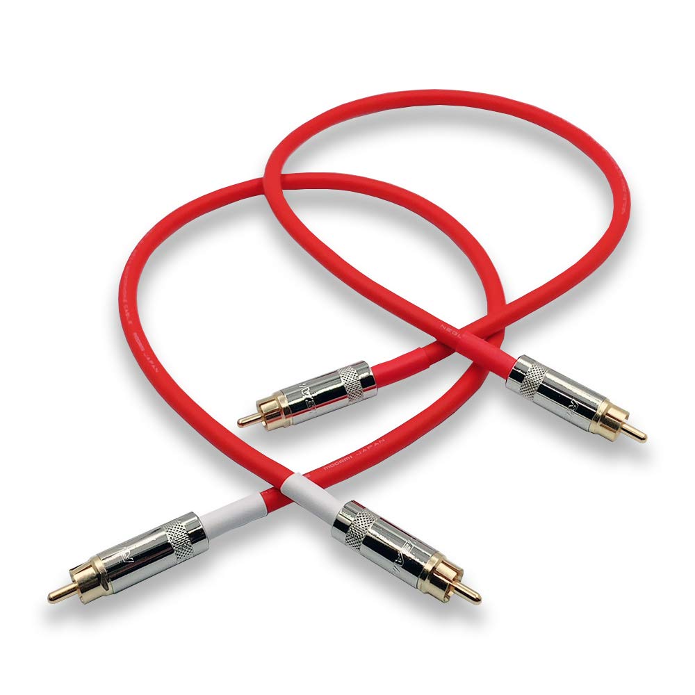 

MOGAMI 2534 RCA Audio Line Cable RCA Cable Set of 2 (Red, 40cm) червоний