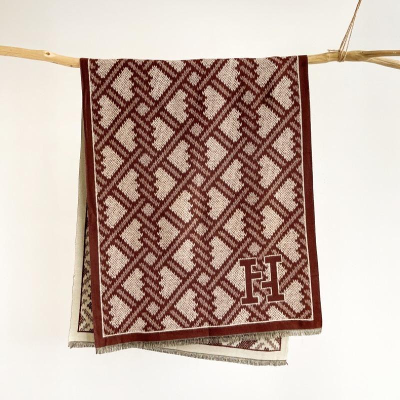 

Мужской зимний утолщенный теплый шарф-шаль из имитации кашемира, длинный британский мужской деловой повседневный универсальный шарф-украшение 185X65cm темно-коричневого