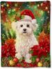 Christmas Dogs Blanket, Soft Lightweight Flannel Cute Puppies in Red Truck Throw Blanket for Couch, Bed, Travel & Home Decor