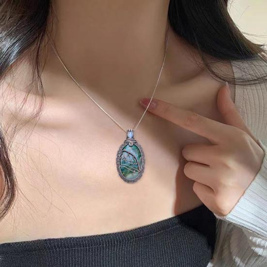 Handcrafted Pendant Necklace Eye-catching Elegant Women Handmade Pendant Jewelry Gift