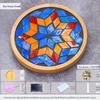 Mosaik Glimmer Bambu Underlägg & Grytunderlägg DIY-kit för Studenter & Barn