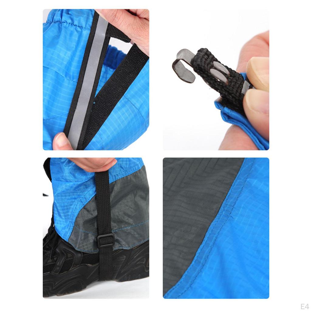 Leg Covers for Mountaineering Wear Resistant with Shoelace Hook Sleeves Protection Running