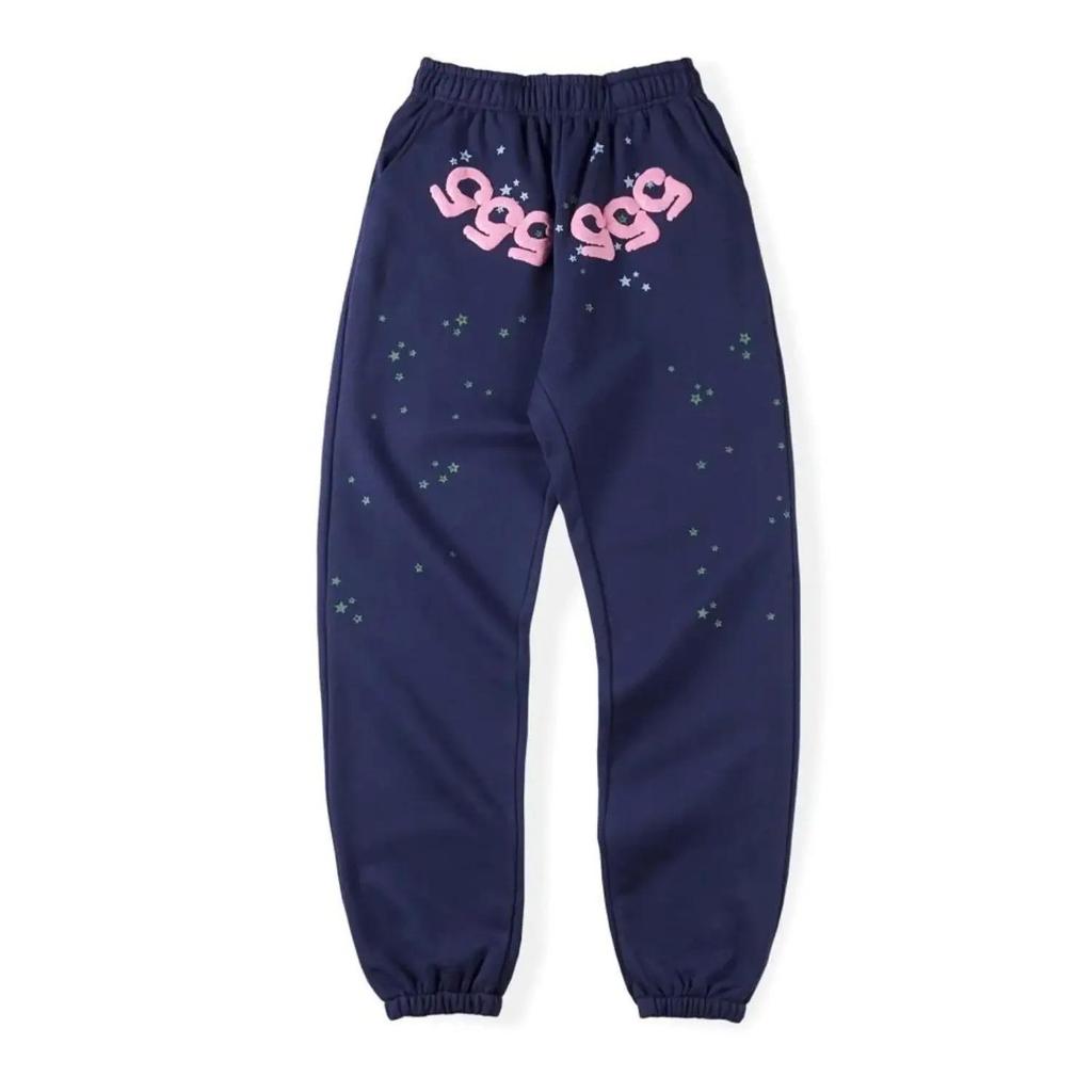 American SP5DER Spider Web Hoodie & Young Thub Trousers Sports Set for Men & Women