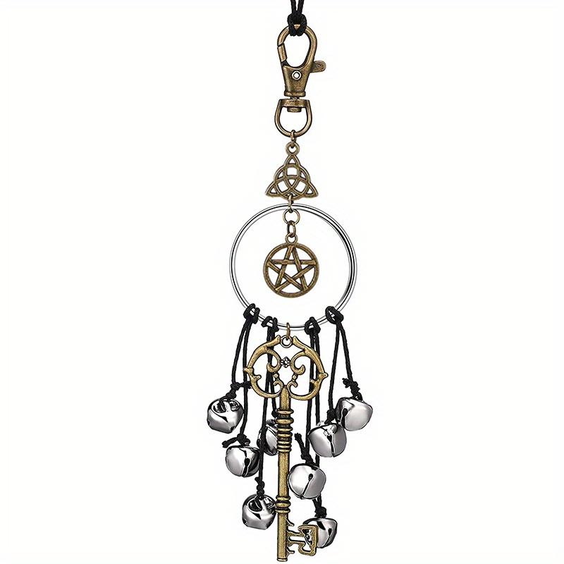 

1 шт. Ведьминские колокольчики Ведьмовской декор Подарки, Магический Языческий Настенный Домашний Комнатный Дверной Ручки Декоративный, Ведьминские Руны Викканские Принадлежности для Алтаря