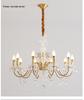 Nordic Wave Crystal Copper Chandelier for Dining Room, Bedroom, or Living Room