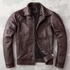 Casual Echtes Rindsleder Echtes Leder Jacke Männer Schlanke Herren Kleidung Frühling Herbst Herren Kuh Kleidung