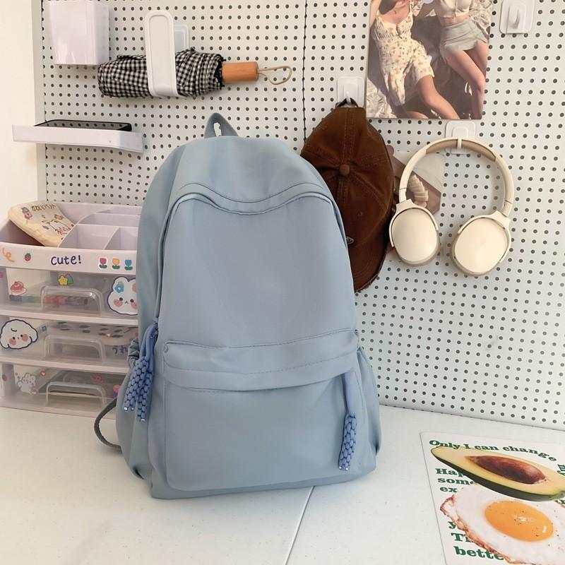 Trendy Lightweight Black Nylon Backpack For College Students And Teens Perfect For Daily Use