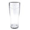 Lara Christie Platinum and Gold Rimmed Solitaire Beer Glasses, 410ml, Pair, LH-84-0004P-S