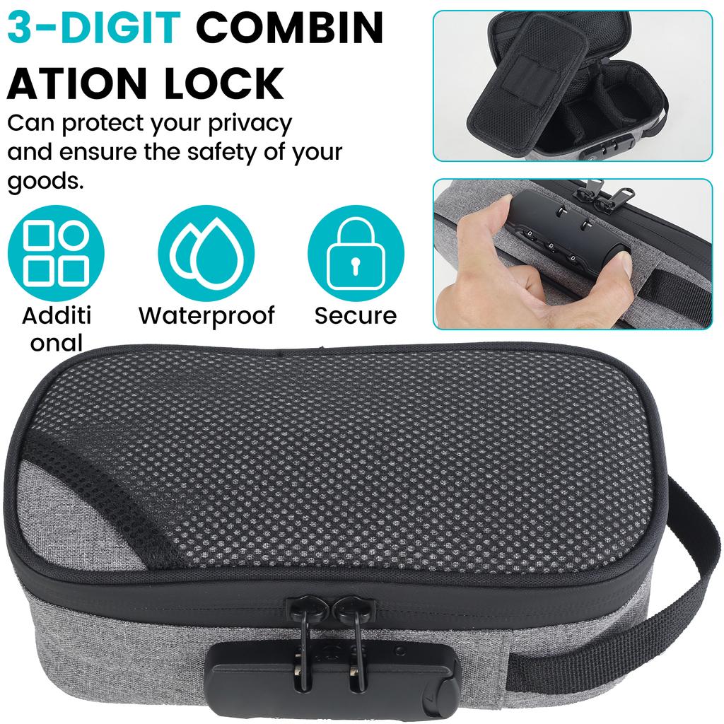Fresh Keeping Smell Proof Bag Safe Odor Proof Case Containers Sturdy Smell Proof Bag with Lock Sidekick Smell Proof Case