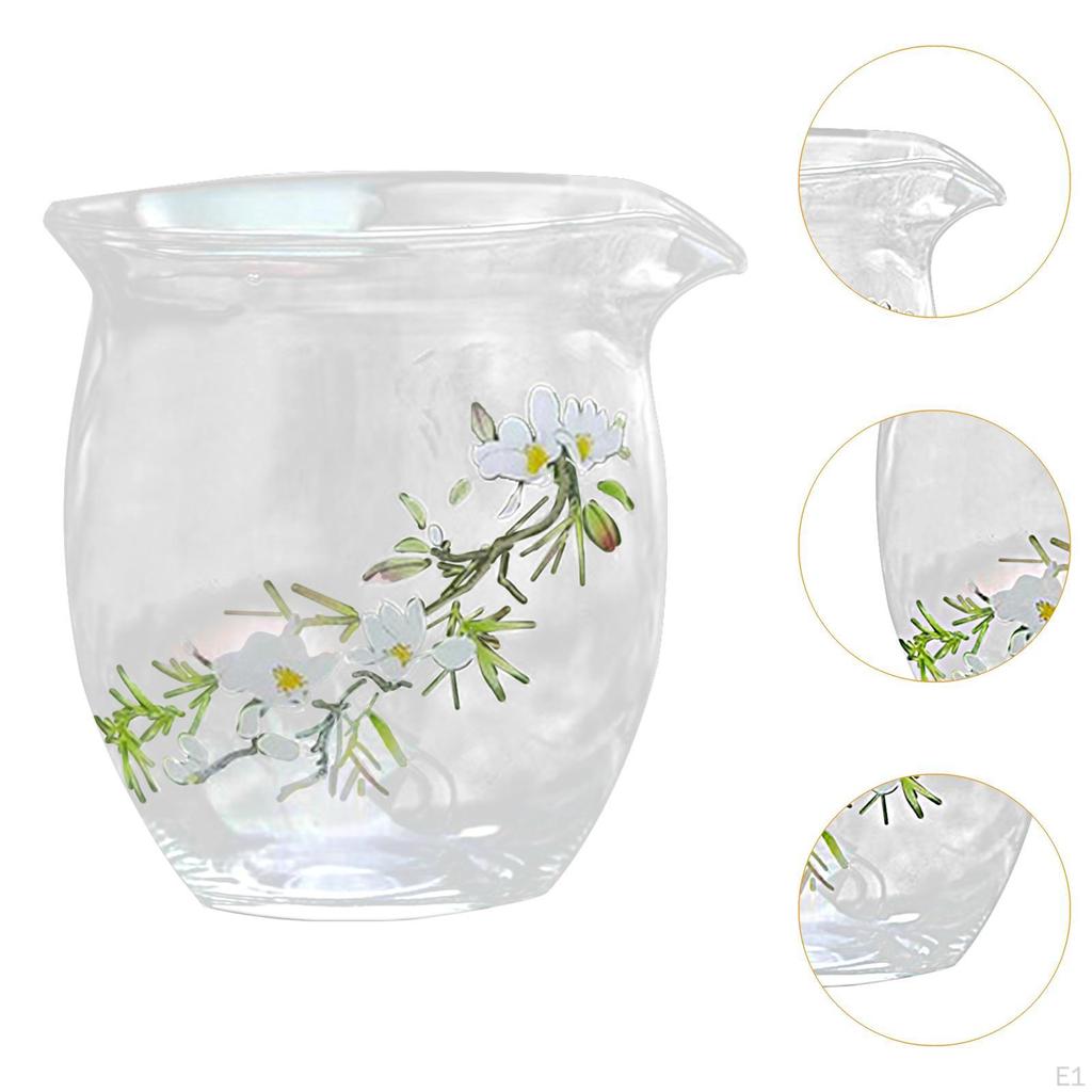 Glass Tea Cup Serving Handmade Kitchen Drinkware Small Coffee Teaware for Adults Men