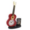 Gitarrenwecker, multifunktional, dekorativ, robust, Gitarrenuhr mit Stifthalter, Bleistiftspitzer