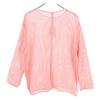unused CLANE Long sleeve Cut 1 pink Loose mesh long-sleeved T-shirt Women Used