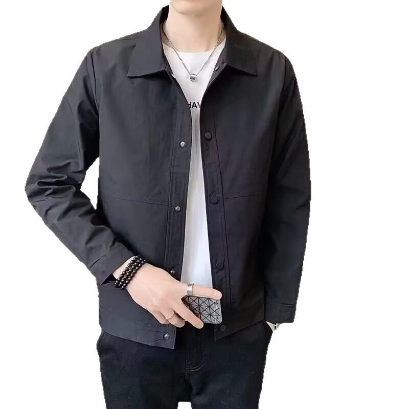 2025 Men's Trendy Loose Lapel Jacket - Casual Versatile Top for Spring & Autumn