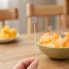 100PCS Disposable Cocktail Picks, Cute Panda Head Decor Bamboo Skewers, Long Food Picks for Sandwiches Burgers Fruits Desserts