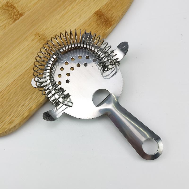 1Pcs Stainless Steel Ice Filter Cocktail Strainer Shaker Mixed Drink Wine Cup Ice Filter Bartender Professional Bar Tools