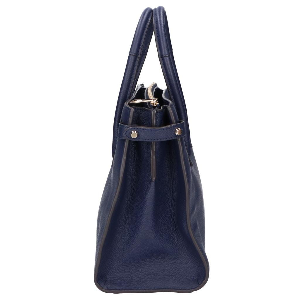 FURLA [Beautiful Condition] PIN S 2WAY Tote Bag NavyUsed