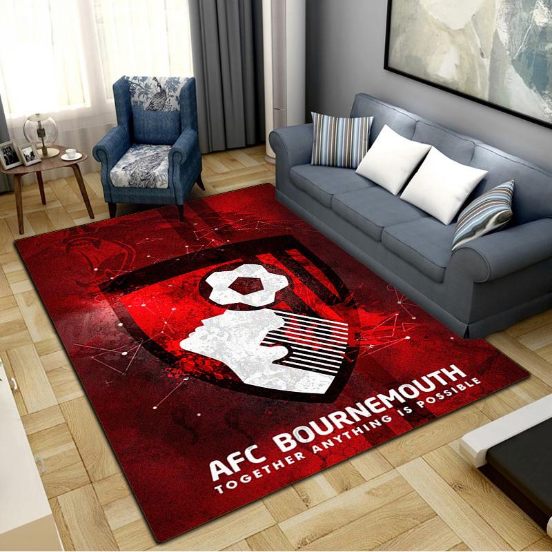 Afc Bournemouth Carpet Rug for Living Room Bedroom Home Sofa Decoration, Kids play Non-slip Floor Mat