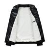 PU Leather Men's Jacket Autumn New Stand-up Collar Motorcycle Jacket Long-sleeved Trendy Niche Color-blocked Jacket