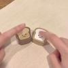 Finger Press Toast Keyboard Clicker Sensory Toy Finger Clicker Toy Bread Fidget Keychain  ADHD ASMR