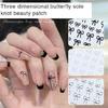 Eye Catching 3D Bowknot Stickers Embossed DIY Manicure Accesoriies for Women