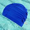 Fabric Swim Caps for Short Hair Long Hair, Nylon Cloth Swimming Caps Elastic Swim Caps Comfort Swim Hats for Women Man