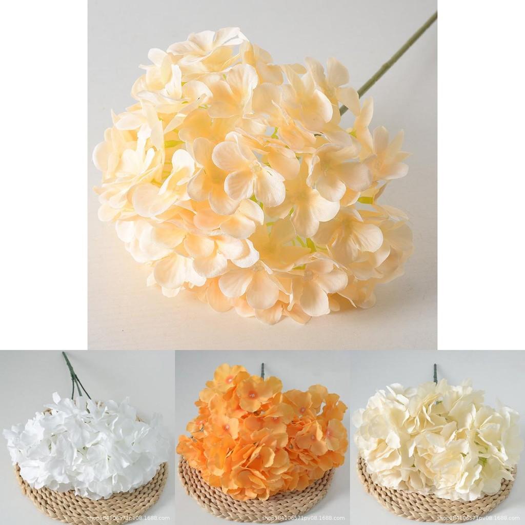 Bridal Wedding Faux Hydrangea Flowers Artificial Silk Ball For Event Backdrops And Home