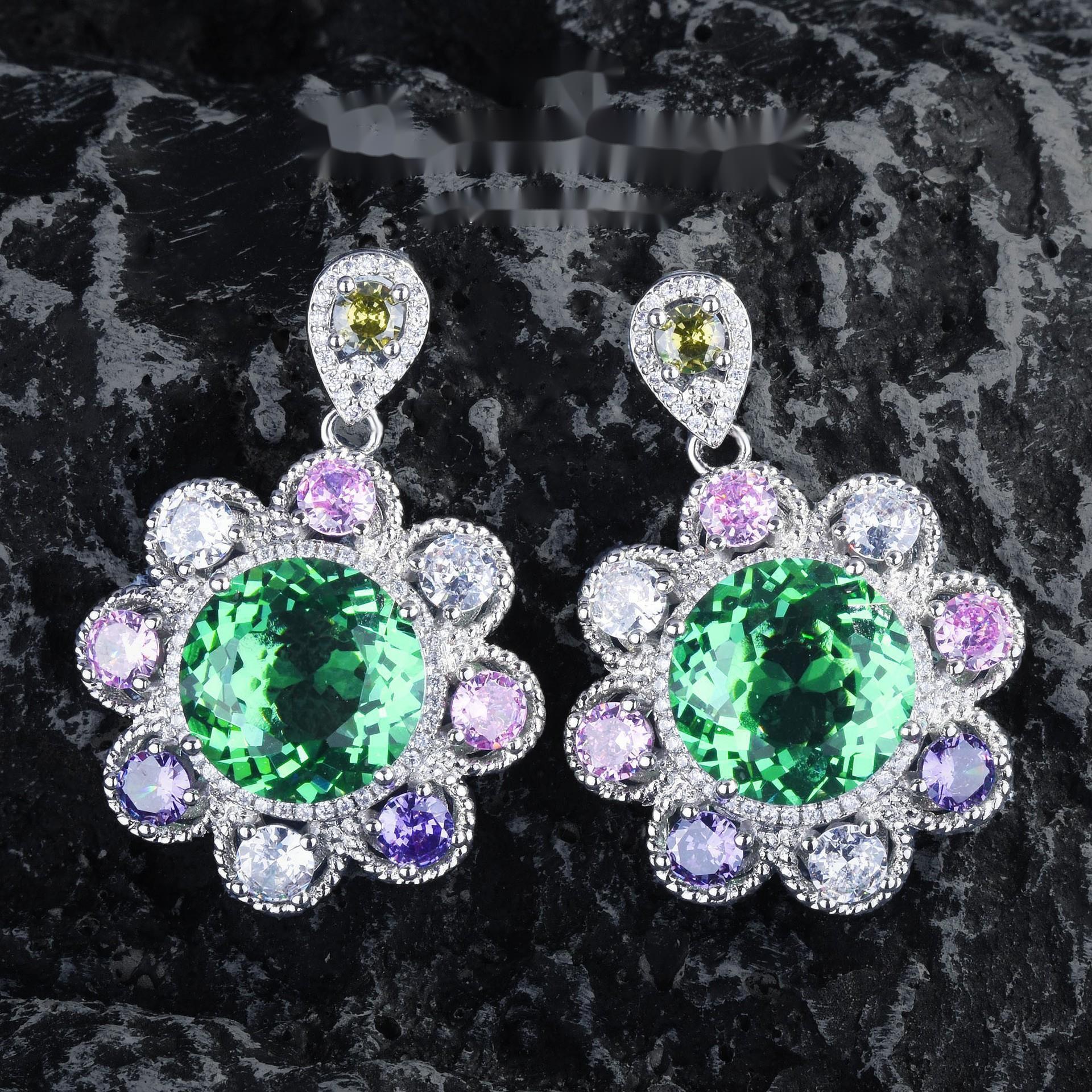 

BELLA BOX Роскошный и динамичный комплект украшений с подсолнухом мятно-зеленого цвета, подходящий для женского банкета и вечеринки, модные украшения