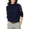 Spring Shirt Back Button Workwear Skin-touching Trendy Elegant Lady Casual Blouse Streetwear