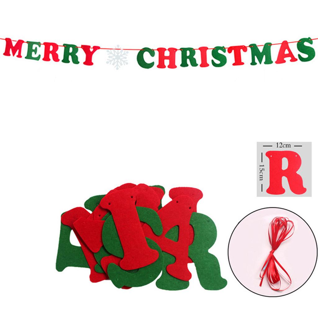 Christmas Garland Banner Festive Decoration Santa Claus Inspired Christmas Garlands for a Touch of Tradition