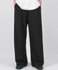 Deumakeu M Solid Stripe Wide Pants Black