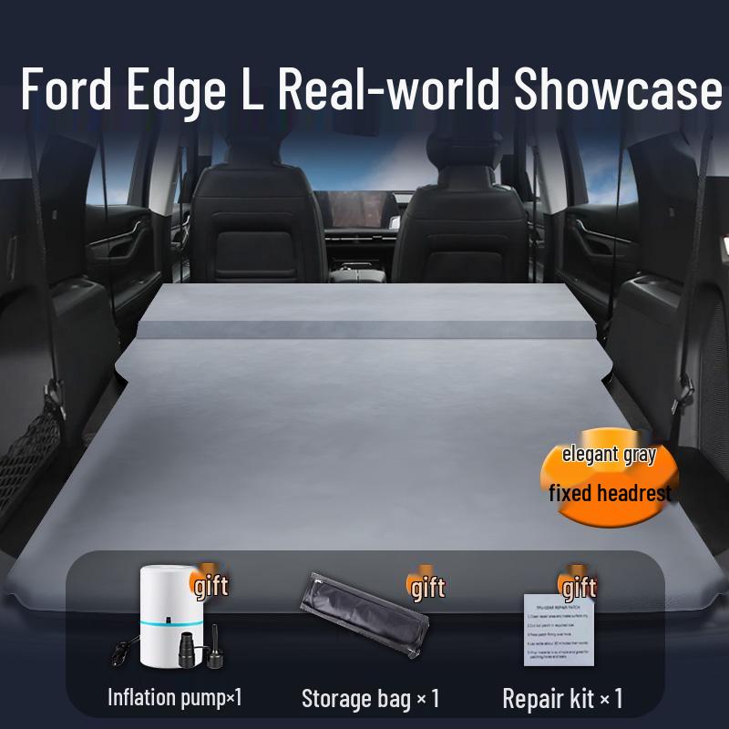 25 Ford Edge L Car Air Mattress: Rear Seat Sleeping Pad & Trunk Sleeping Aid