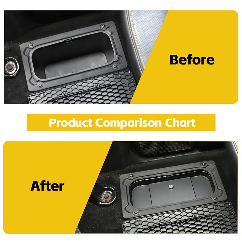 Rear Seat Storage Compartment Safety Box With Key Lock For Dodge RAM 2009-2018 Interior Stowing Tidying Accessories