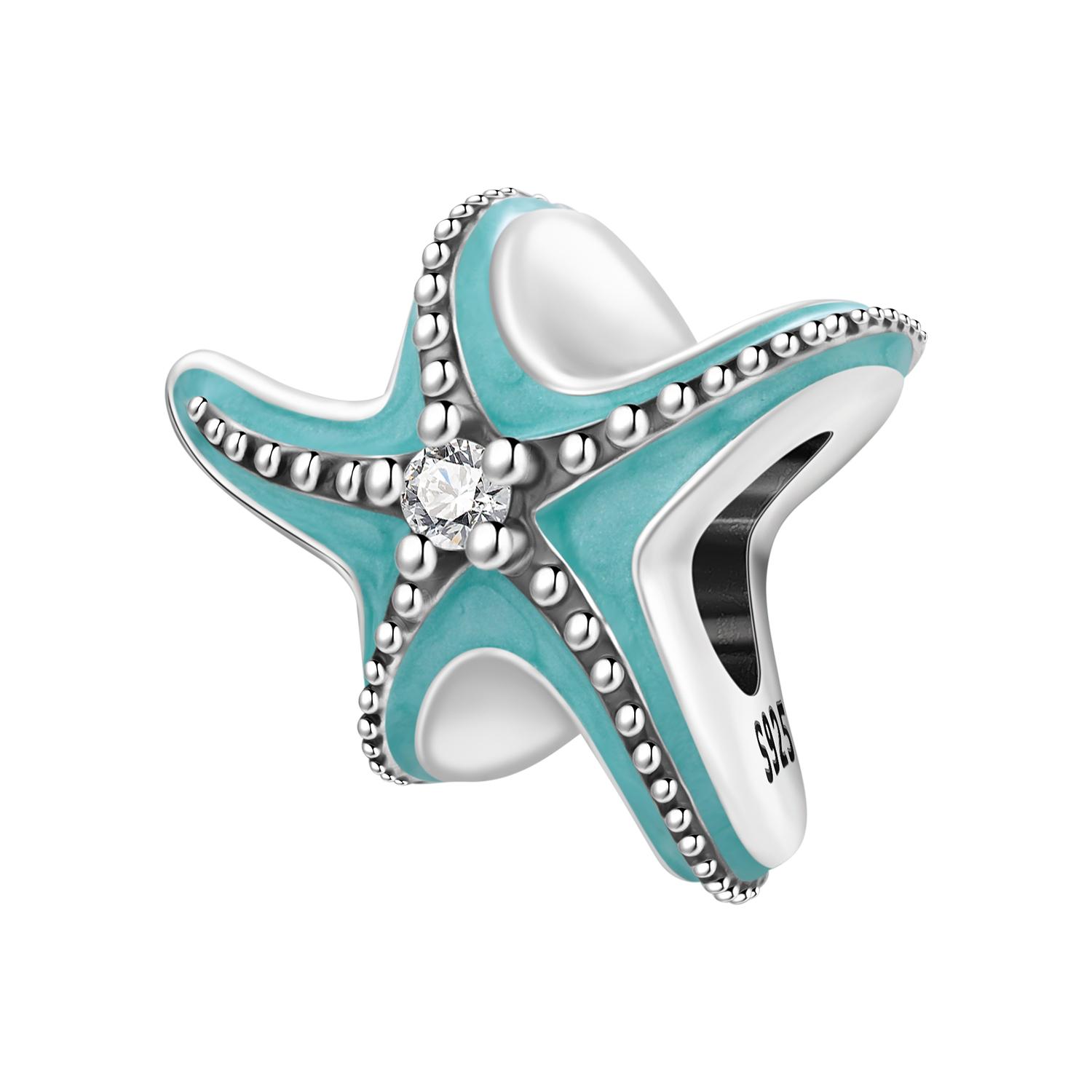 

PANPOKI copper Sea Star Shape Marine Organisms Bead Charms Authentic Pendants Bracelets Charm Jewellery Party Do It Yourself Trendy Gifts