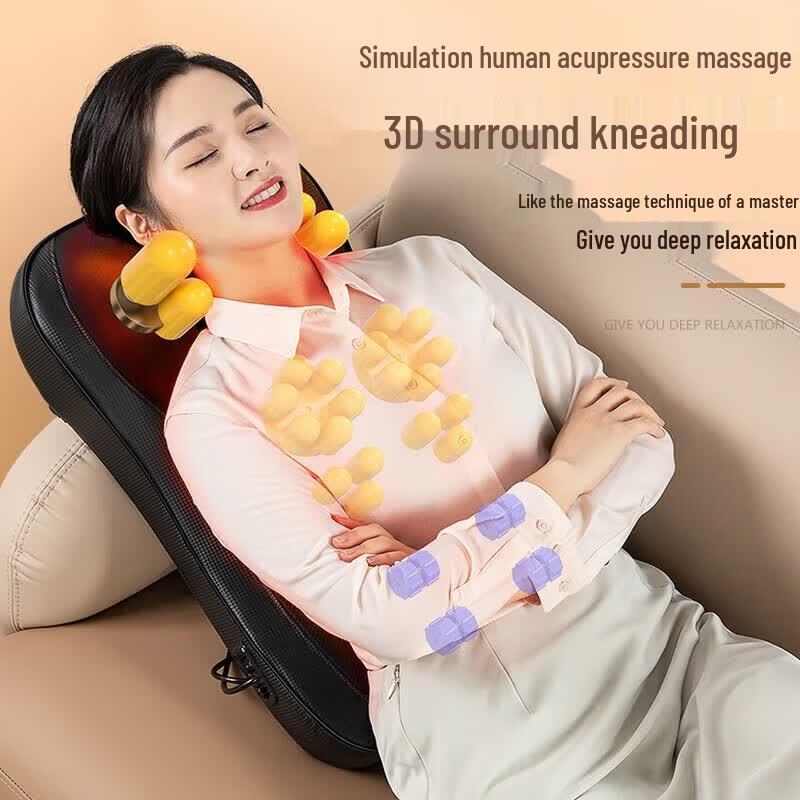 AUX Full-Body Kneading Massage Seat Cushion CN plug (adapter included)