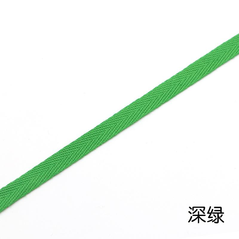 1Cm Color Cotton Herringbone Ribbon Webbing, Cotton Hand Hemming Strap Strap Strap Strap Piping Strap