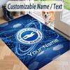Custom Text Printed Rug Brighton & Hove Albion Football Non Slip Floor Carpet For Home Room Decor