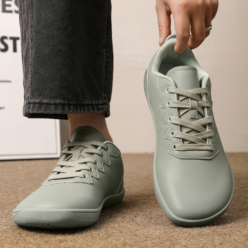 Unisex Barefoot Minimalist Shoes Women Men Wide Toe Zero Drop Sneakers Matte Artificial Leather Fashion Slip On Shoes Fitness