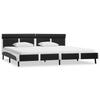 Cadre de lit - vidaXL - 180 x 200 cm - Similicuir Gris - LED - 2 places
