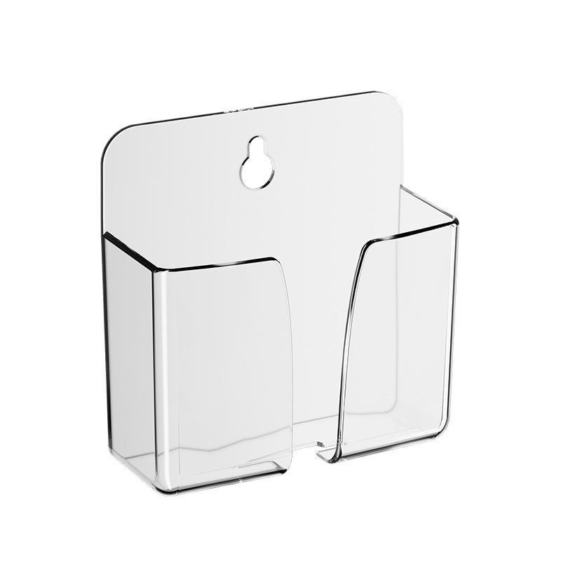 1Pcs Wall Mounted Remote Control Holder Punch Free Storage Box Adhesive Organizer Case For Tv Air Conditioner Desktop