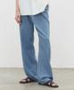 DECET [Summer Linen-Like] Linen Like Mid Rise Wide Jeans Dcpt039Blue