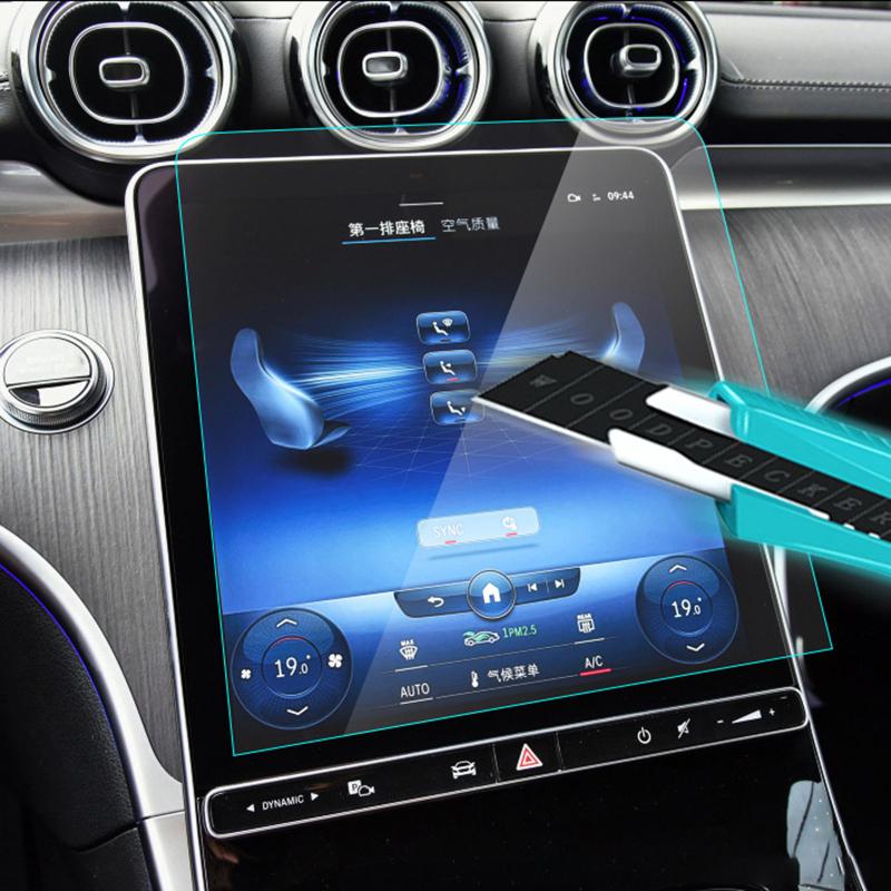 Car GPS Navigation Dash Board Screen Tempered Glass Protective Film 11.9inch+12.3inches For Mercedes Benz C-Class W206
